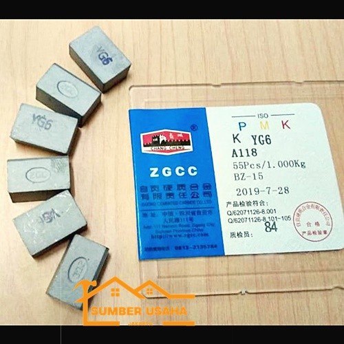 A118 | A 118 | A118 YG6 Insert Mata Pisau Bubut Pahat Bubut Widia ECER BAGUS SUJ