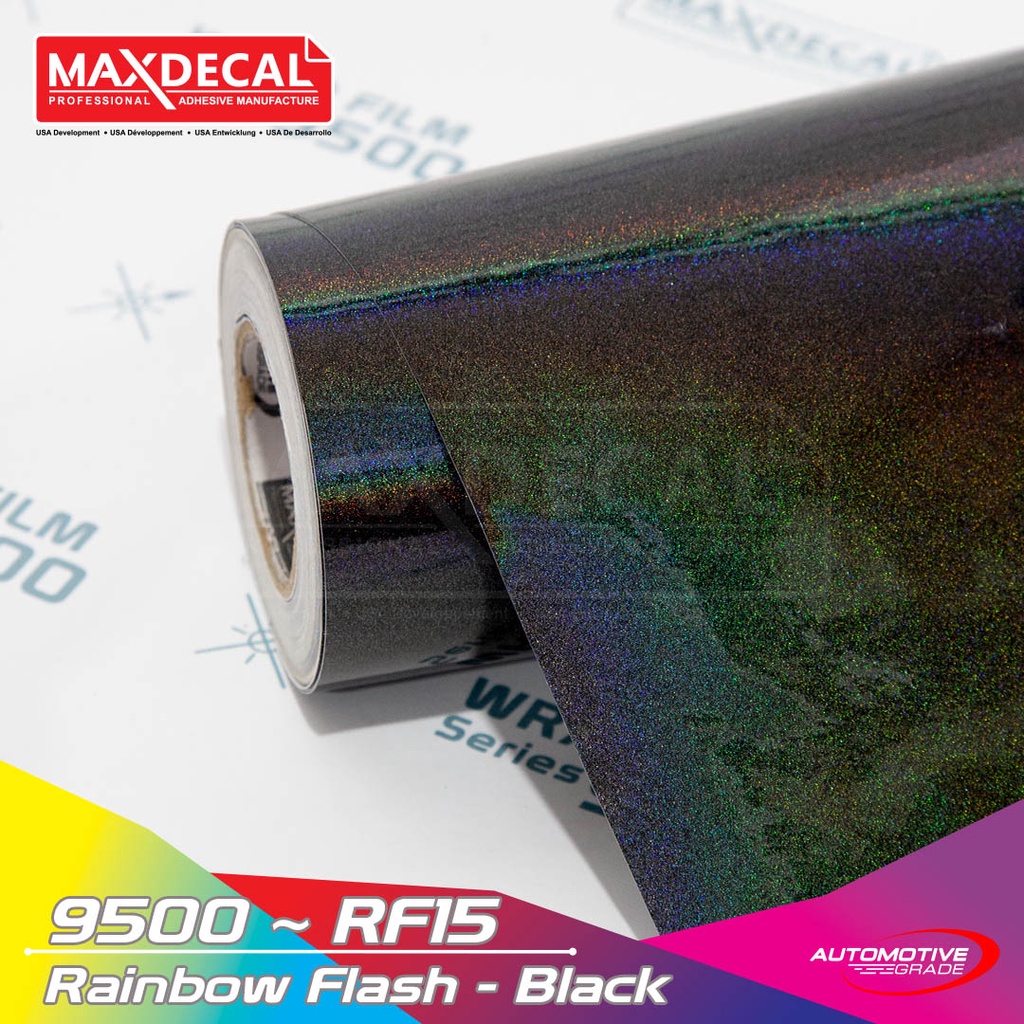 MAXDECAL 9500 - RF15 Rainbow Flash Black Premium [METERAN]