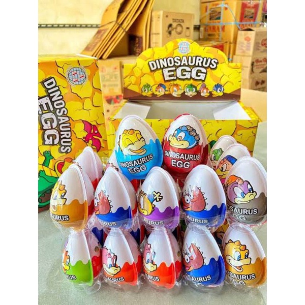 

coklat cokelat telor telur dino dinosaurus egg 1 pak 1 box isi 30 pcs butir