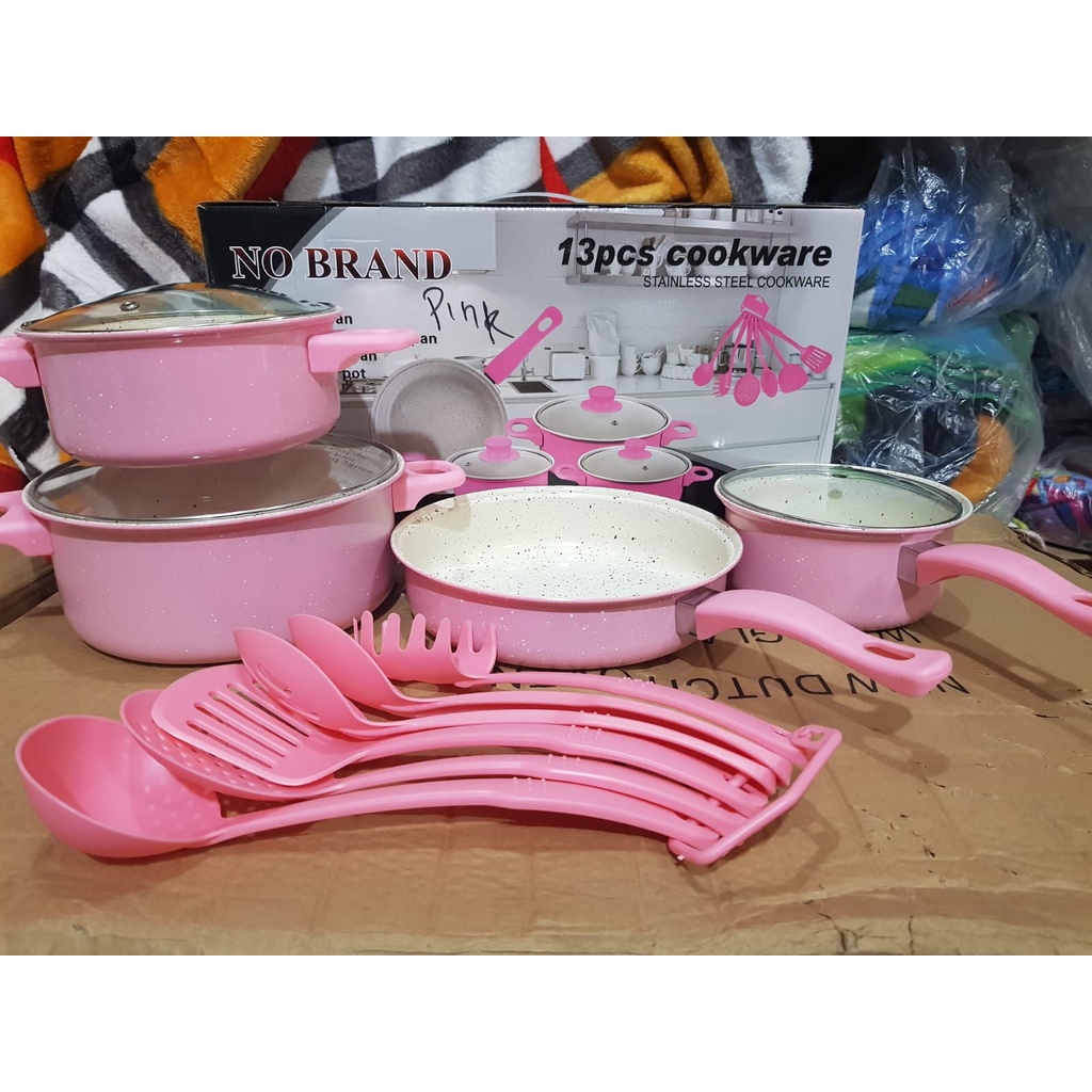 PANCI IDOLA 13 PCS COOKWARE SET PANCI ENAMEL ANTI LENGKET SET