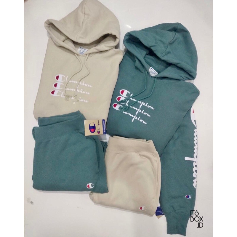 Champion Reverse Weave Hoodie & Jogger Oversize