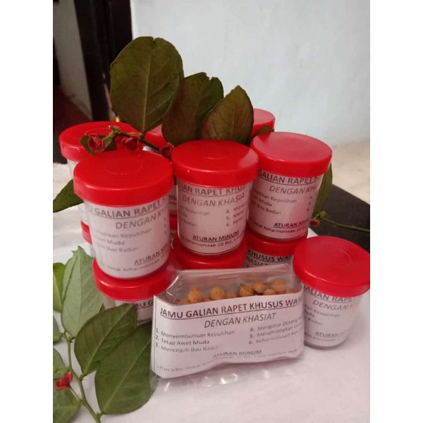 Jamu Galian Rapet Khusus Wanita Menyembuhkan Keputihan, Awet Muda, Mencegah Bau badan, Mengatur data