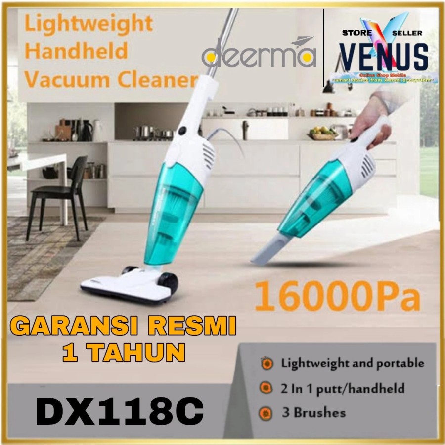 Deerma Dx118C Handheld Vacuum Cleaner 600W Wired Strong Suction