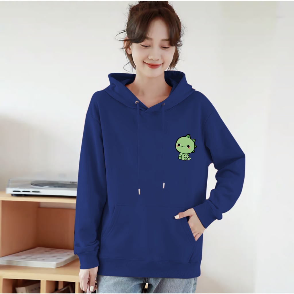 Lilipop.id Sweater Wanita Dino Hoodie Jumper