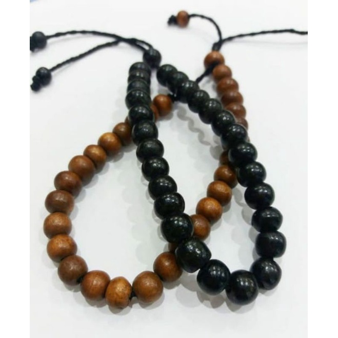 Gelang kayu stigi original hanga ada warna hitam dan kuning keemasan