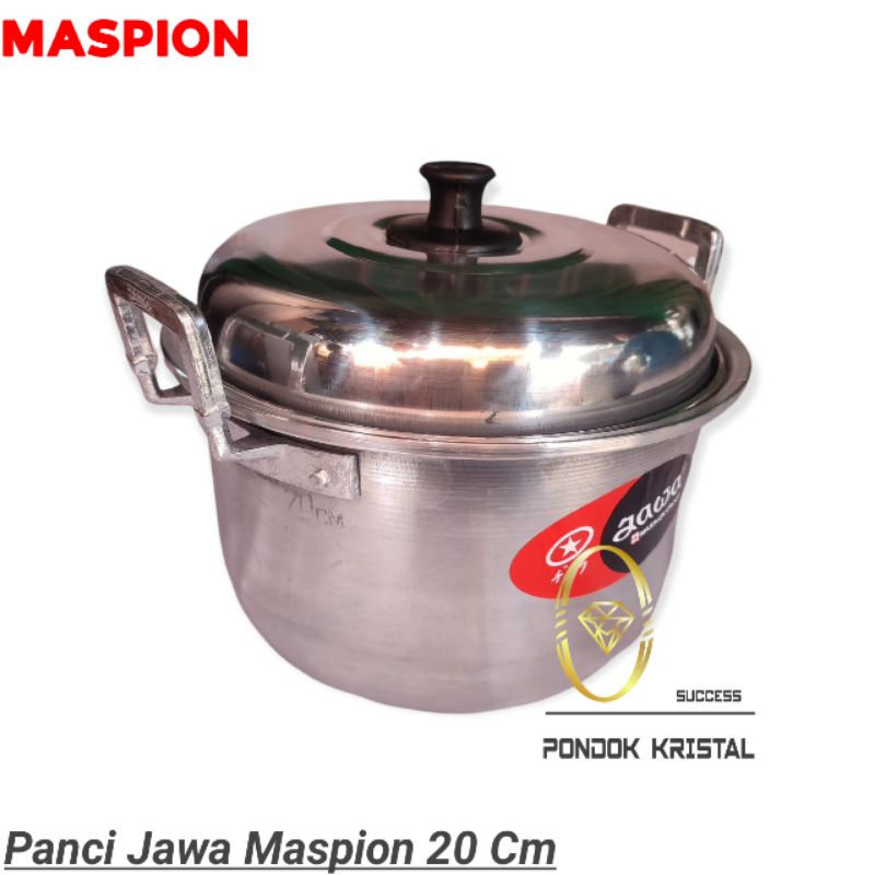 Panci Jawa Alumunium Maspion 20 Cm Model Tinggi Muatan 1 kilo Nasi