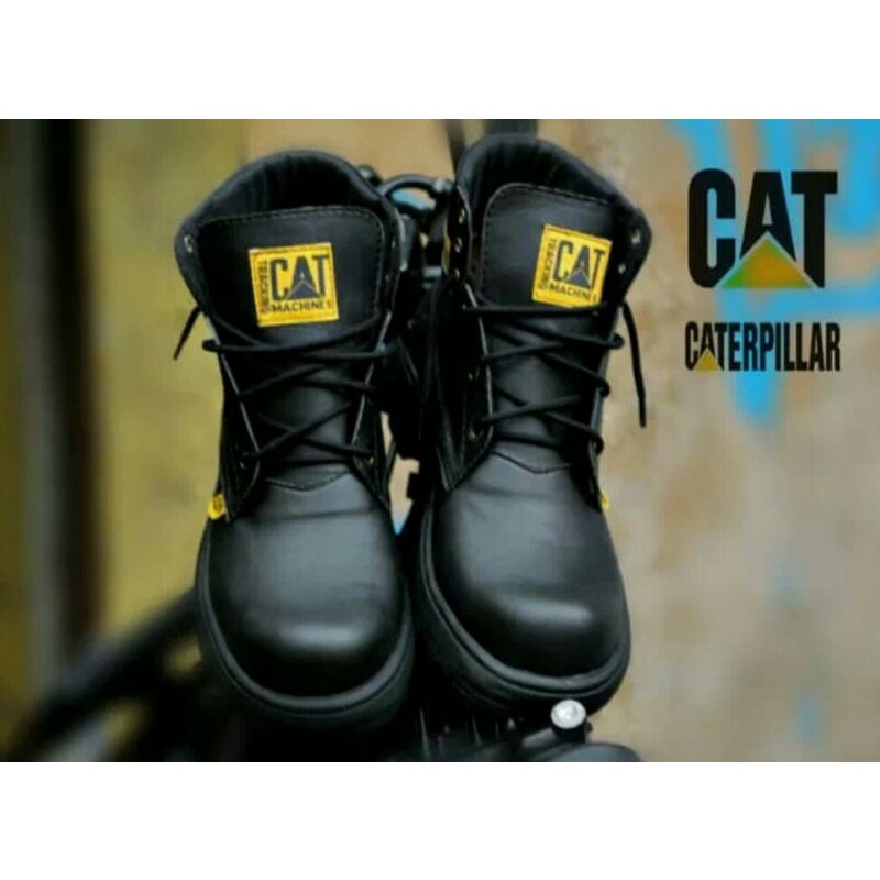 Sepatu Safety Proyek Ujung Besi - Septy Shoes Boot - Septi Kerja Lapangan Kulit Sintetis Tali