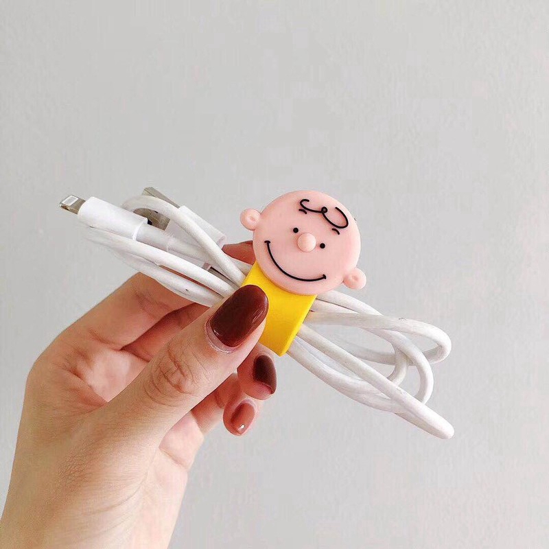 Lucu kartun earphone / kabel data organizer, Kemasan klip kawat jamnya