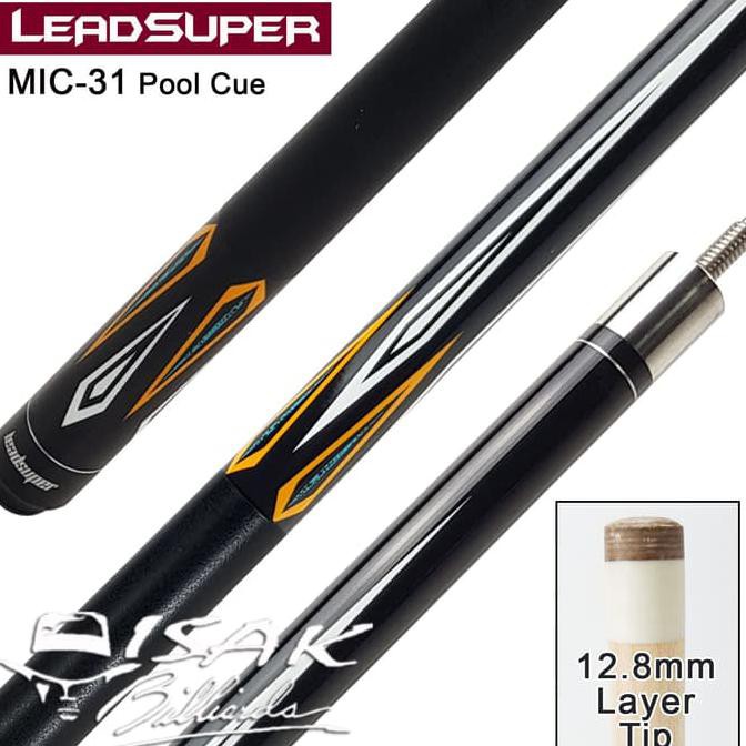 Kualitas Terbaik MIC-31 Pool Cue Stick - Stik Billiard Maple Import ISAK Biliar Murah SDWEP