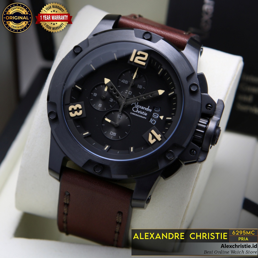 New 2022 Jam Alexander Christie Pria 6295MC Black Original Sporty Casual Elegan