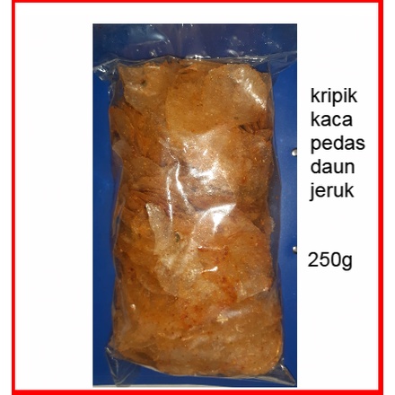 Kripik Kaca | Kripik Beling | Kripca Rasa Pedas Daun Jeruk kiloan 250g