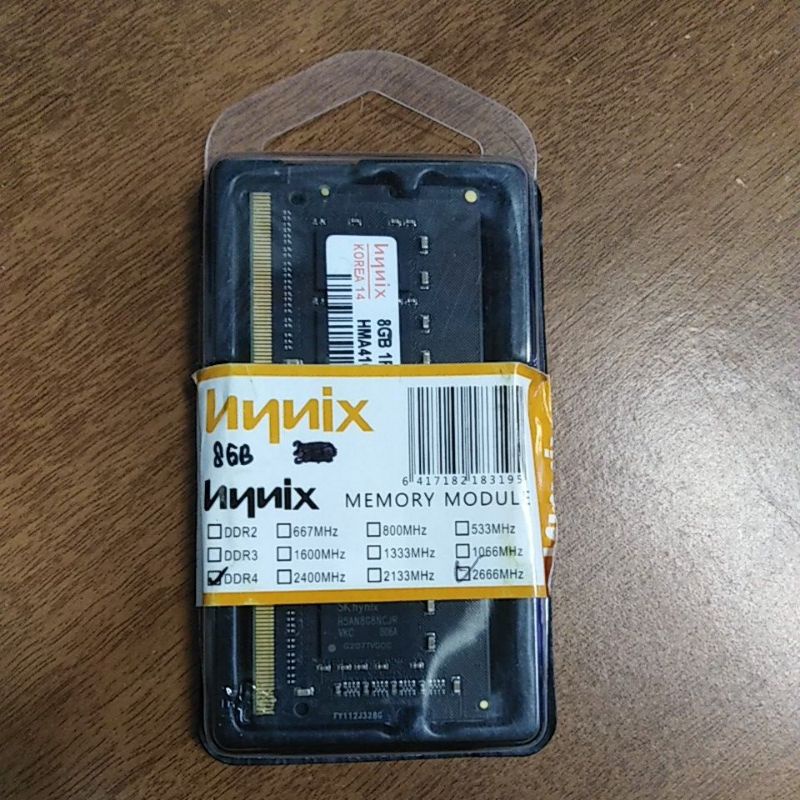 Hynix 8 gb 2666 Mhz DDR 4 Sodim