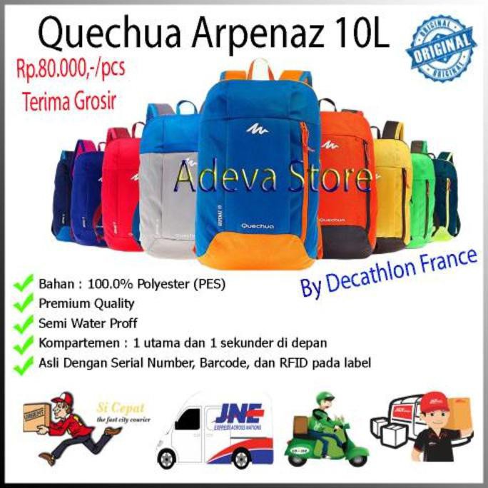 Marishkashop Tas Ransel Decathlon Quechua Arpenaz 10L Ori - Navy