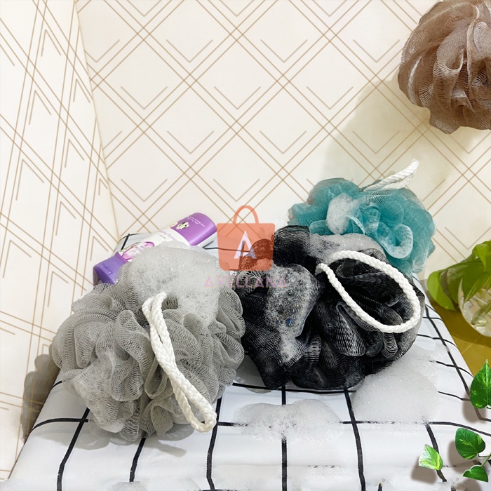 

Gardenglories Spons Mandi Shower Puff Busa Mandi 1 Warna Sponge Mandi / 1 Color Shower Puff / Bath