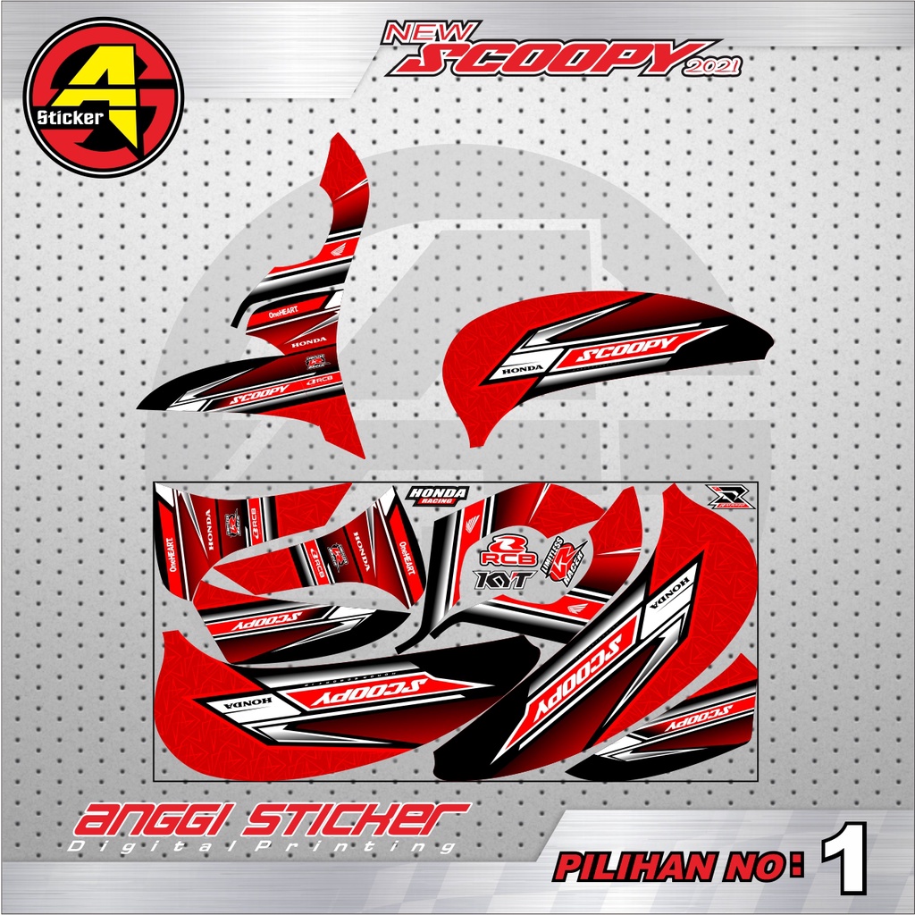 STRIPING MOTOR SCOOPY VARIASI RACING / STRIPING MOTOR SCOOPY DESAIN BARU