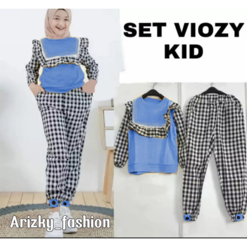 set,viozy,kid,setelan,celana,kotak,anak,perempuan,terbaru,yang,lagi,viral