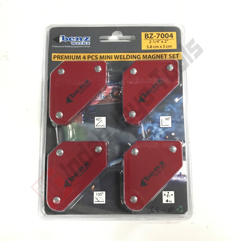 BENZ BZ-7004 Siku Magnet Set 4 Pcs Mini - Smart Welding Magnet Las
