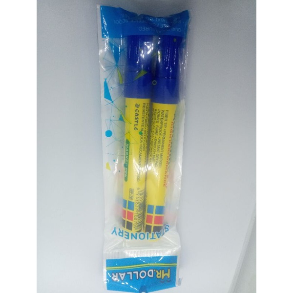 MR DOLLAR P-3  SPIDOL PERMANEN BIRU MARKER STATIONERY  Quickline 70 Marker Pen