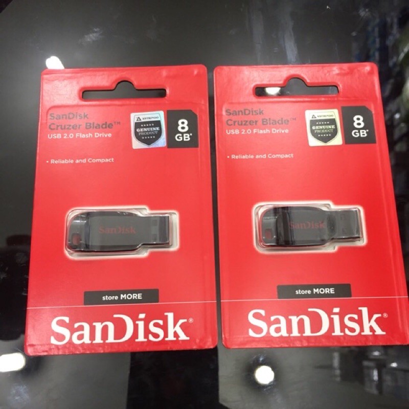 FLASHDISK SANDISK 8GB / USB FLASH 8GB / SANDISK CRUZER BLADE CZ50 ORIGINAL GARANSI RESMI