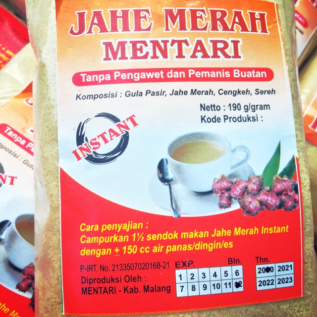 

Jahe Merah mentari