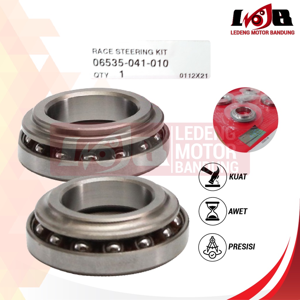 Komstir Set Megapro Gl Pro Tiger Lama Original AHM Bearing Atas Bawah Comstir Stang Motor Laher Kit HGP Honda