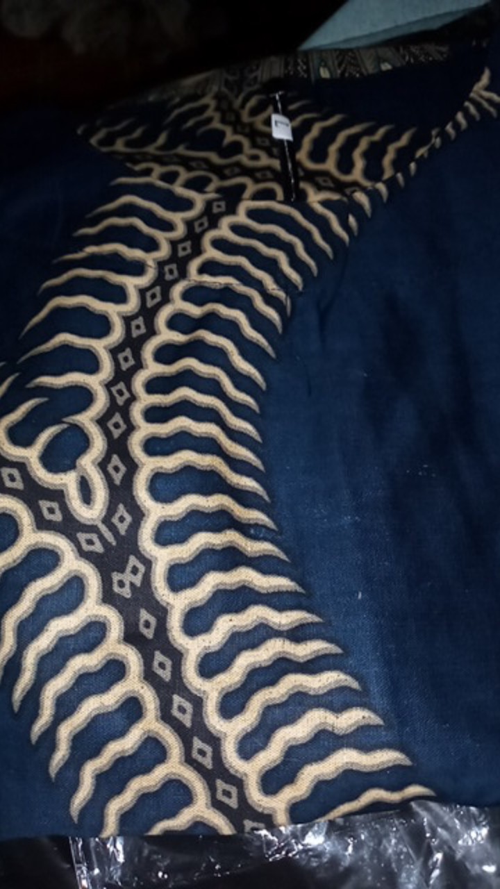 Tey-17 Batik Wanita Asj Sa Hrb026 Kenongo Kemeja Tosca Pendek