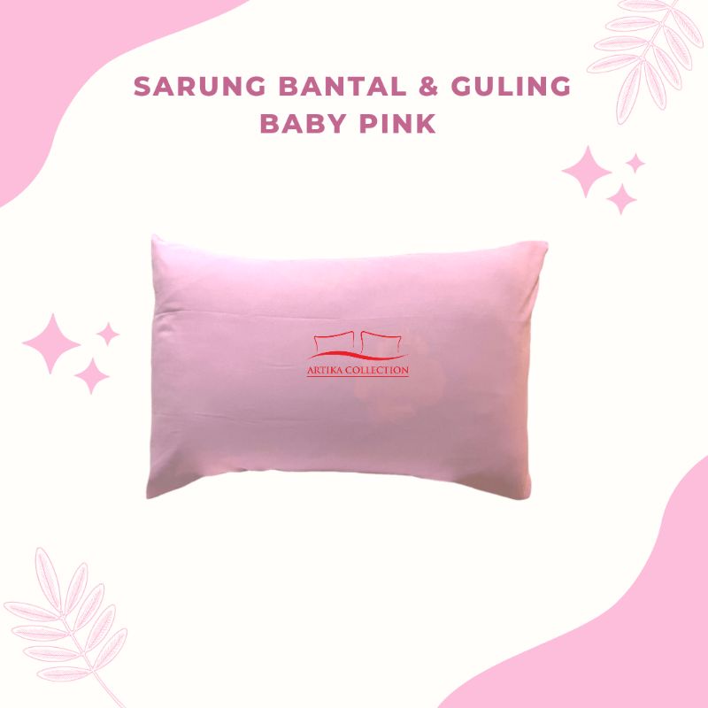 Hanya Tambahan Sarung Bantal Guling Baby Pink