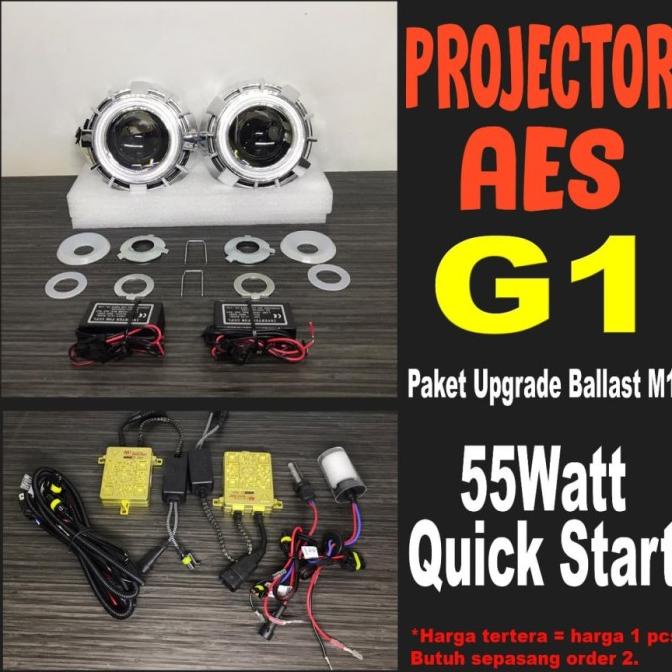 LAMPU PROJECTOR PROJIE HID MOBIL MOTOR AES G1 G1C Ori and-off91 Diminati Banget
