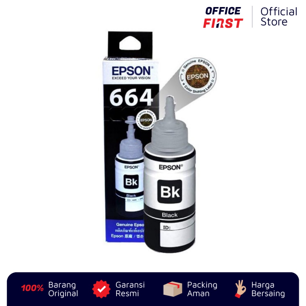 Tinta EPSON 664 Black Hitam / L120 L360 L110 etc L Series T664