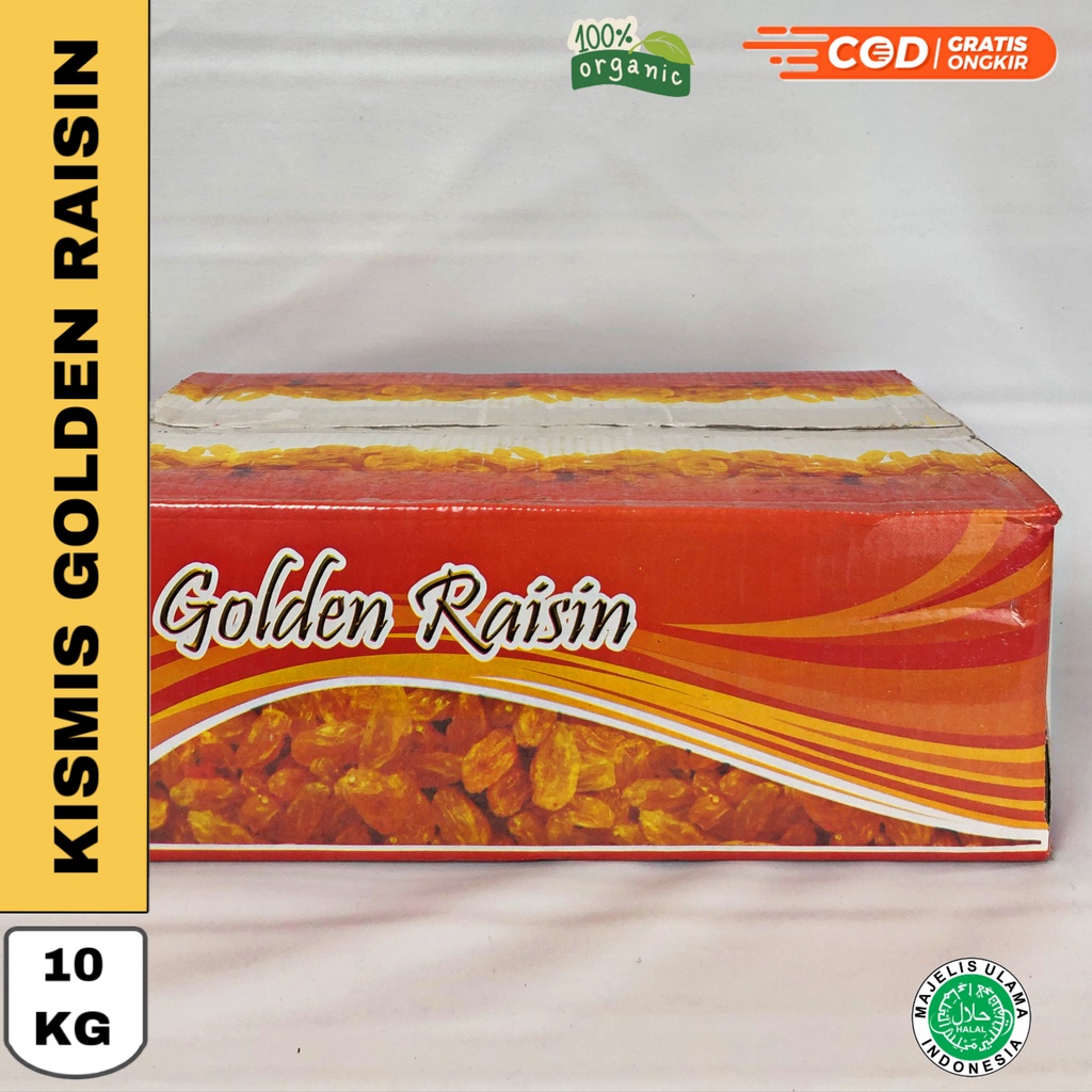 

Kismis Golden Raisin 10Kg Asam Manis / Kismis arab golden raisin semi jumbo / Kismis anggur Golden Raisin premium Albani