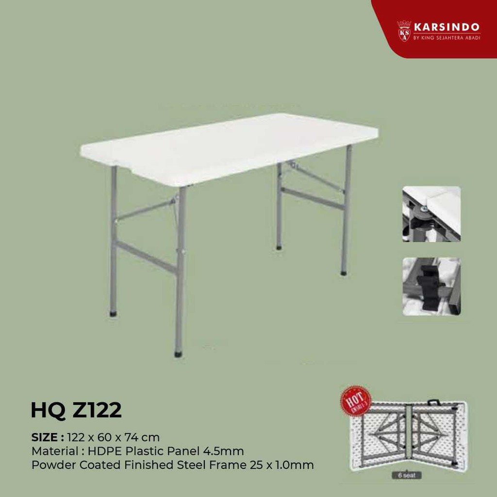 Meja Makan Plastik Lipat/Meja Piknik HQ-Z122