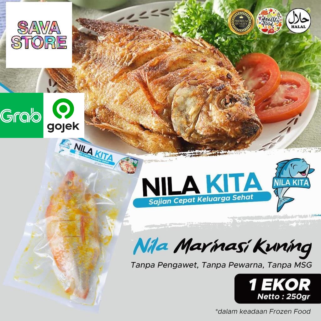 FROZEN FOOD IKAN GORENG NILA - IKAN NILA BUMBU KUNING 1 EKOR