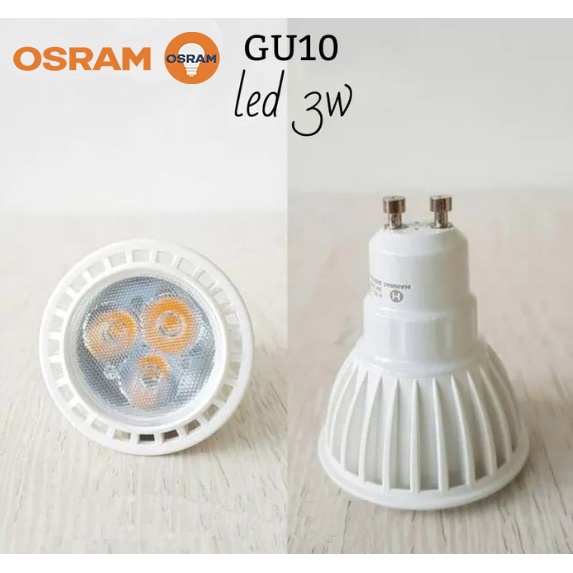 LAMPU HALOGEN LED OSRAM GU10 3W 3 Watt 2700K Warmwhite