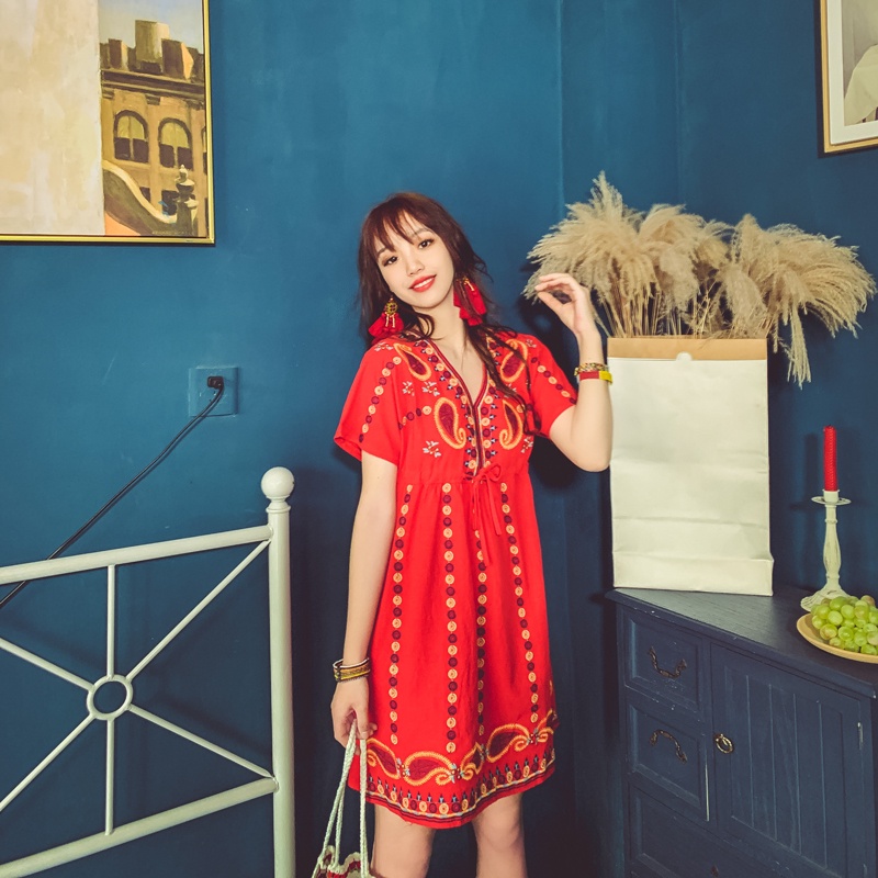 ALMA DRESS / BOHEMIAN DRESS / BOHO / BOHO STYLE / BEACHWEAR / BEACHWEAR IMPORT / DRESS PANTAI / BAJU