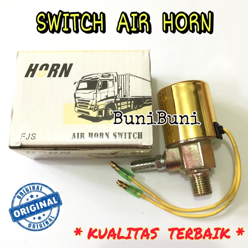 Switch Air Horn / Otomatis Switch Klakson Angin Universal Untuk Mobil 12 Volt &amp; Truk 24 Volt Kualitas Terbaik