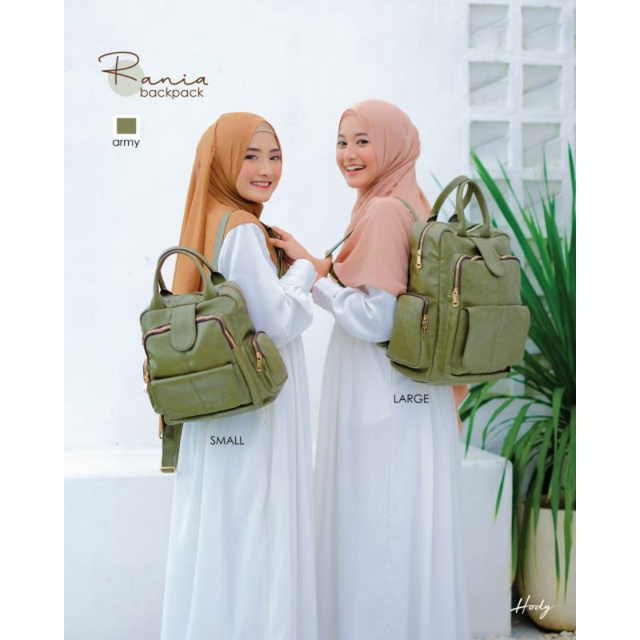 Rania Backpack Hody Tas Ransel Tas gendong Wanita Kulit Sintetis Premium Terbaru