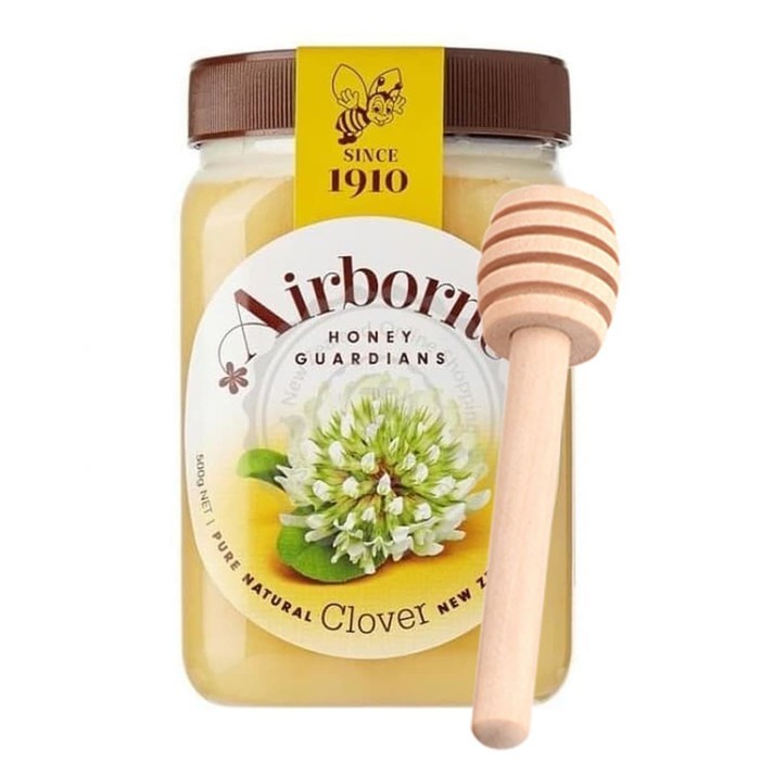 

PAKET Madu Airborne Clover 500 gram Dan Honey Dipper