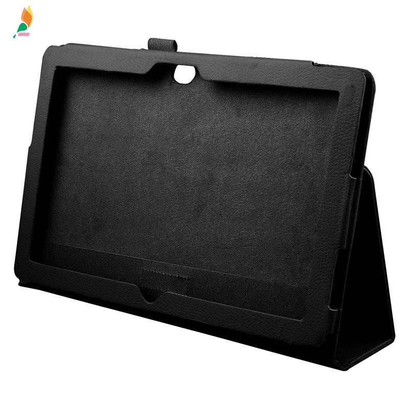 Stand Case Bahan Kulit Warna Hitam Untuk Microsoft Surface 10.6 Windows 8 RT Tablet