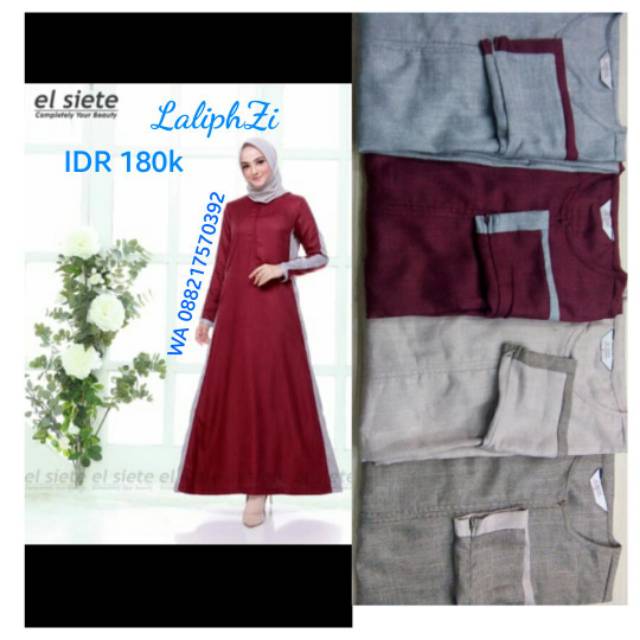 Gamis elsiete/Linen Burberry/lct206