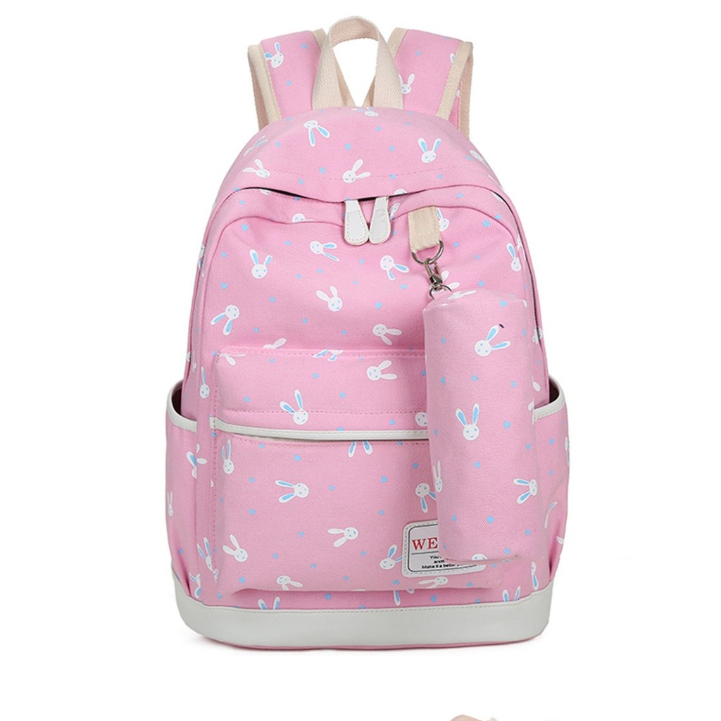 Should Bag 4in1 - Tas Ransel Sekolah Anak Wanita Dan Pria Terbaru 2021 Kekinian Motif Carakter Kelinci Rabbit Korean Style Murah