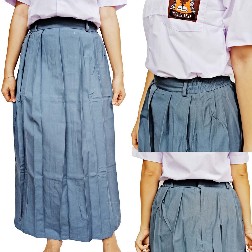 ROK SERAGAM SMA REMPEL PANJANG ABU ABU NO 31 s d 3L No ROK SERAGAM SMA REMPEL PANJANG ABU ABU NO 31 s d 3L No