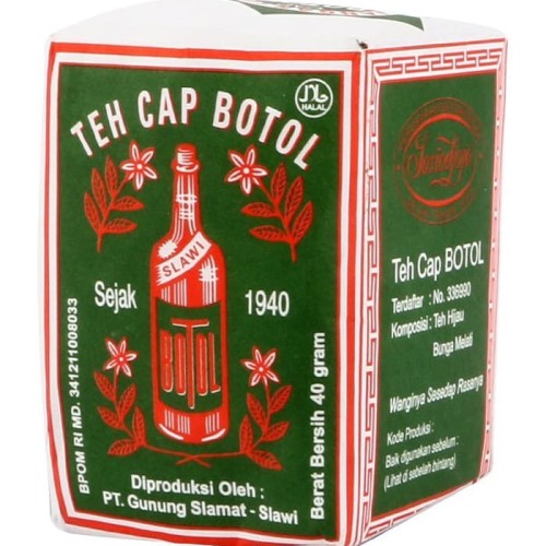 

TEH CAP BOTOL Hijau 40gr (1 Bungkus)