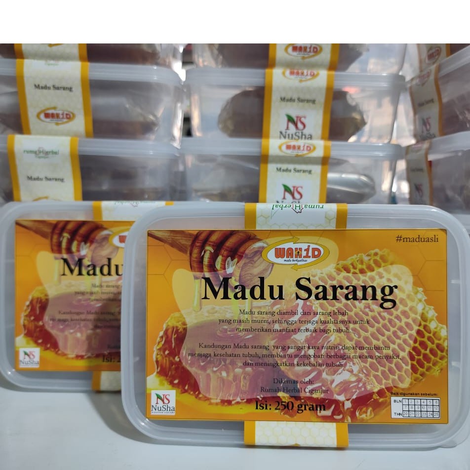 

Madu Sarang isi 250gr | langsung makan beserta sarangnya