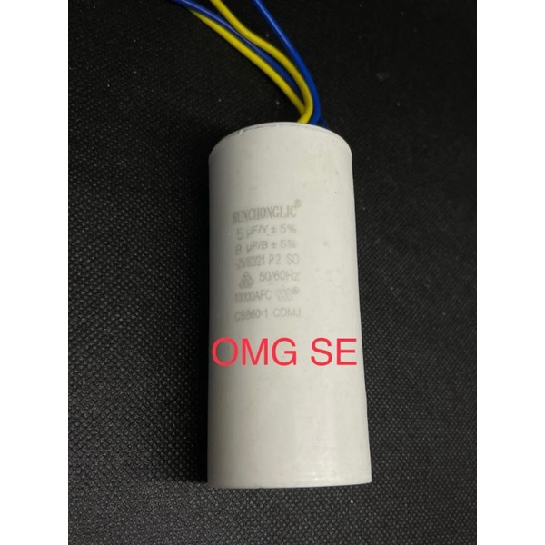 capacitor kapasitor bulat mesin cuci 5uf 8uf