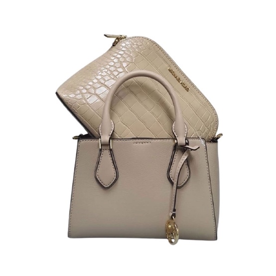 MICHAEL KORS MK DARIA SMALL 2IN1 SATCHEL croco buff