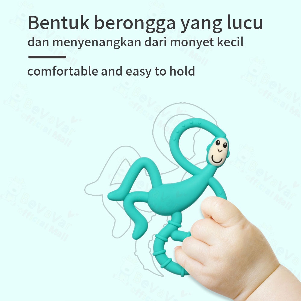 BEVAVAR Mainan Gigitan Tekstur Lembut Bayi Teether Bayi Bpa Free