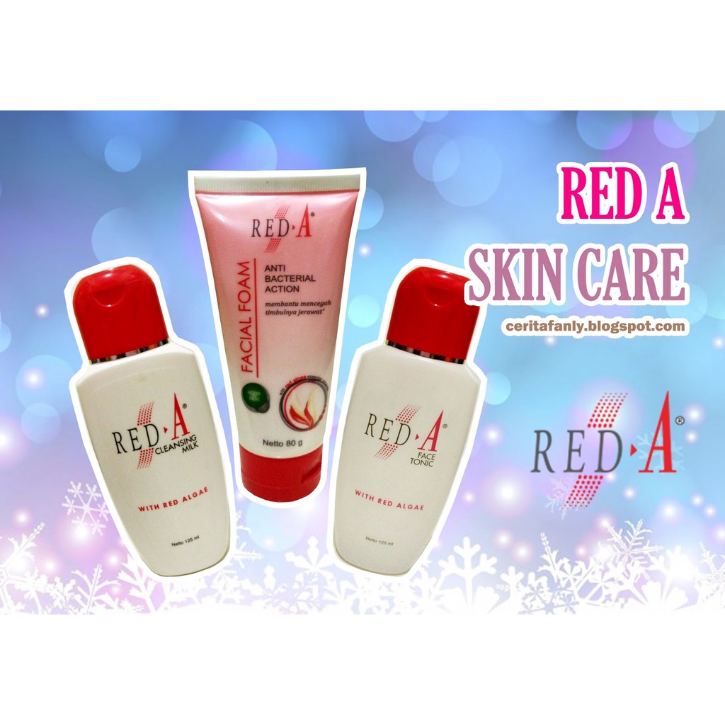 RED A Series (✔️ BPOM) Face Cleanser Facial Foam Face Tonic Moisturizer Eyebrow Cake Viva