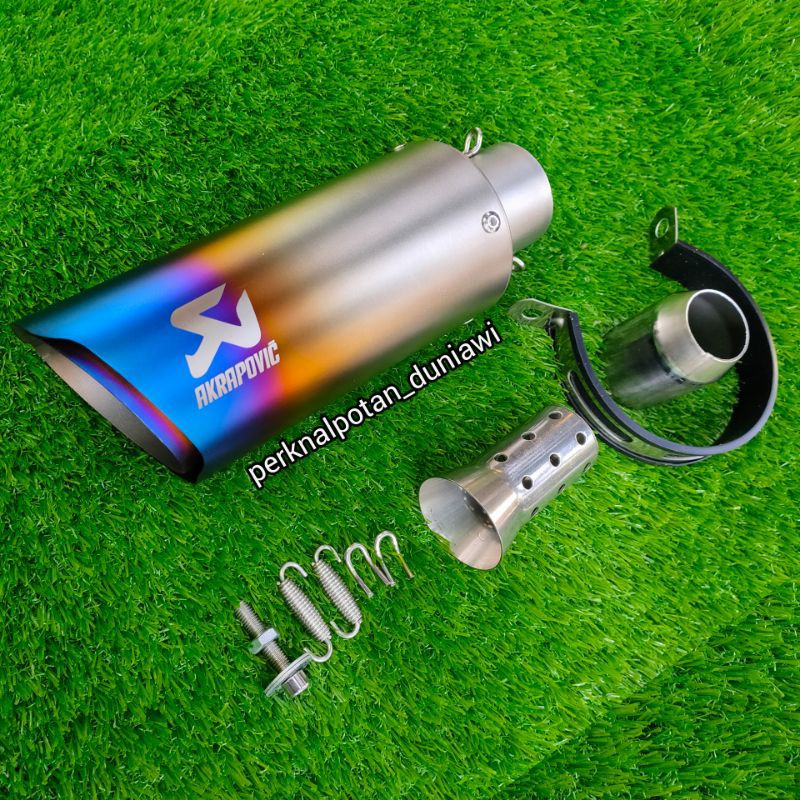 KNALPOT AKRAPOVIC HALFBLUE IMPORT TAIWAN SLIP ON