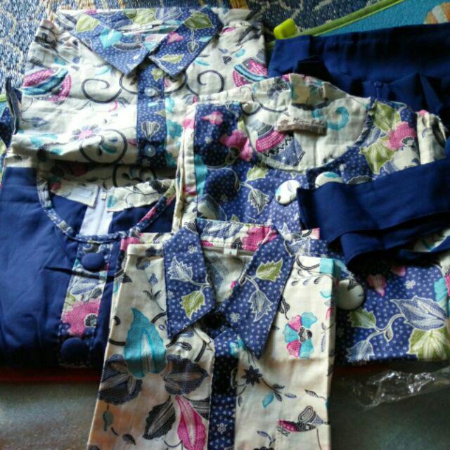 Sarimbit Batik Aziza Gentong Batik Couple Family Gamis Batik Anak Seragam Keluarga Batik