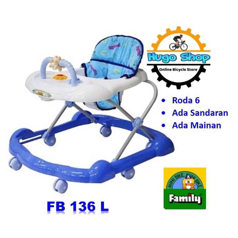  Alat  Bantu  jalan  Bayi  Baby Walker Family FB 136 L Blue 